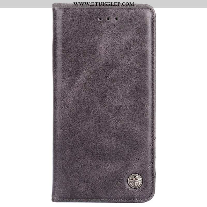 Etui Na Telefon do Sony Xperia 10 IV Etui Folio Ozdobny Nit Ze Sztucznej Skóry